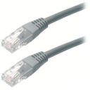 Патч-корд 1м, UTP, cat.5e, RJ-45, CU, grey Ritar (PCR-CU/1G / 06137)