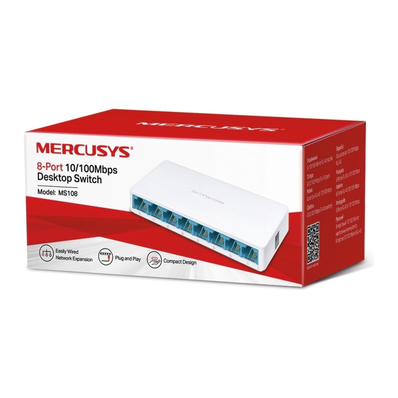 Коммутатор сетевой Mercusys (MS108)
