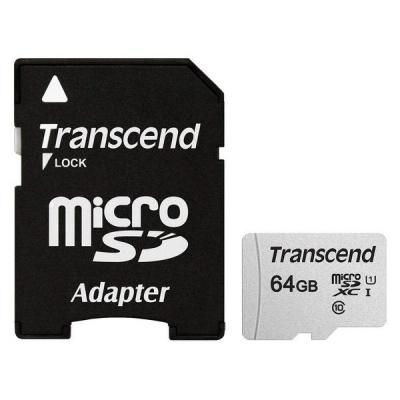 Карта пам\'яті Transcend 64GB microSDXC class 10 UHS-I U1 (TS64GUSD300S-A)