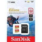 Карта пам\'яті SanDisk 32GB microSD class 10 UHS-I U3 V30 A1 Extreme (SDSQXAF-032G-GN6AT)