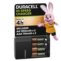 Зарядное устройство для аккумуляторов Duracell CEF14, 4 часа, 1 шт. (Includes 2 AA1300mAh & 2 AAA750mAh) (5007497 / 5004990)