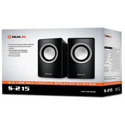 Акустична система REAL-EL S-215 black (EL121200002)