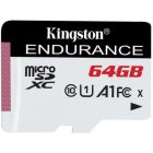 Карта пам\'яті Kingston 64GB microSDXC class 10 UHS-I U1 A1 High Endurance (SDCE/64GB)
