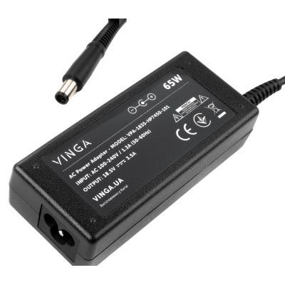 Блок питания к ноутбуку Vinga HP 65W 18.5V 3.5А 7.4*5.0 (VPA-1835-HP7450-101)