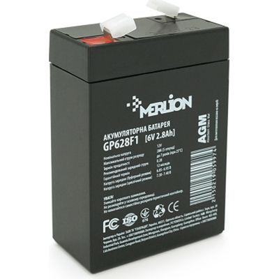 Батарея к ИБП Merlion MERLION AGM (GP628F1) 6 V-2,8Ah (GP628F1)