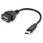 Переходник OTG USB 2.0 AF to USB-C 0.1m Vinga (VCPDCOTGTCBK)