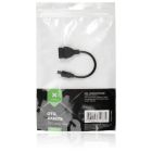 Переходник OTG USB 2.0 AF to USB-C 0.1m Vinga (VCPDCOTGTCBK)