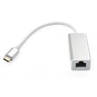 Переходник USB-C to RJ45 Ethernet 1000Mbps aluminium Vinga (VCPATC2GBLNS)