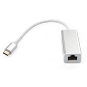 Переходник USB-C to RJ45 Ethernet 1000Mbps aluminium Vinga (VCPATC2GBLNS)