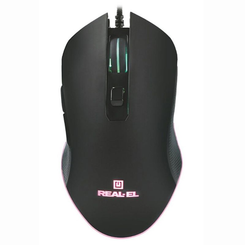 Мишка REAL-EL RM-550 USB Black (EL123200027)