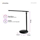 Настольная лампа ColorWay 4W со встроенным аккумулятором 1800 mAh USB in/out 5V*1A, black (CW-DL02B-B)