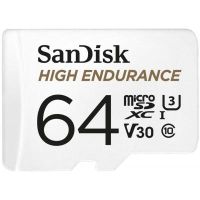 Карта пам\'яті SanDisk 64GB microSDXC class 10 UHS-I U3 V30 High Endurance (SDSQQNR-064G-GN6IA)