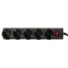 Мережевий фільтр живлення LogicPower LP-X5 PREMIUM, 3m black (9584)