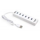 Концентратор Vinga 6xUSB2.0 + card-reader with switch 0.8m (VCP2H6USBCRSWWH)