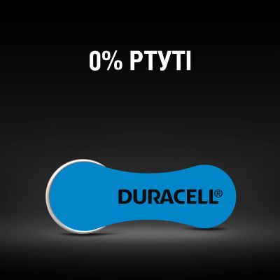 Батарейка Duracell для слухових апаратів розмір 675, 6 шт. в упаковці (5004326)
