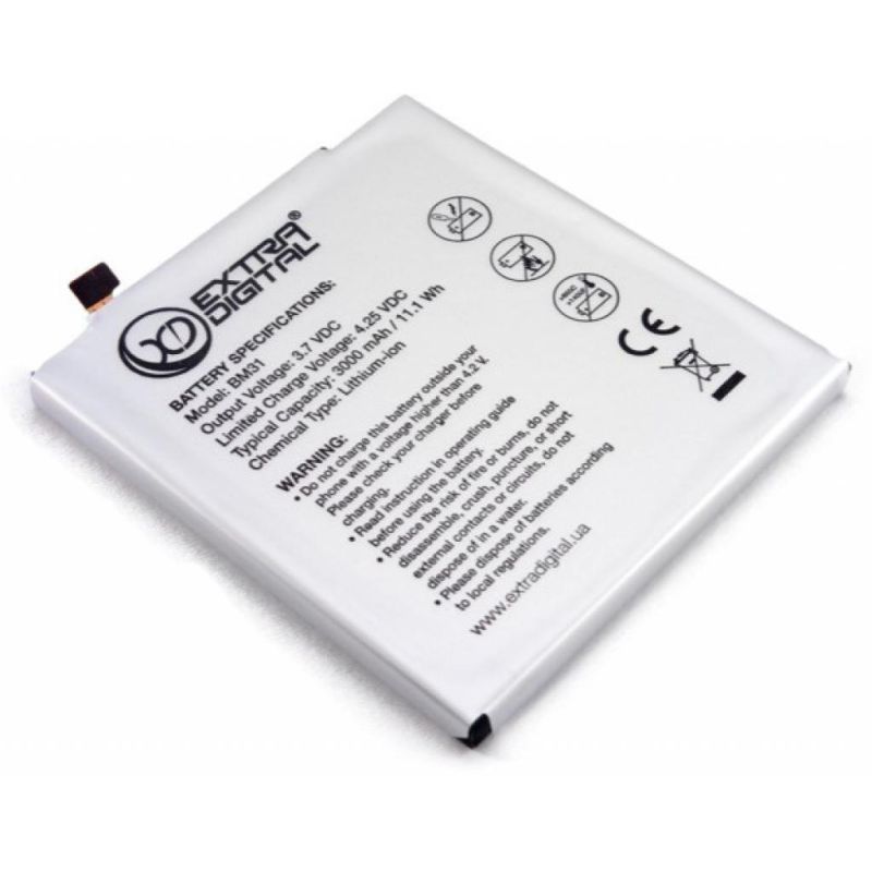 Аккумуляторная батарея Extradigital Xiaomi Mi3 (BM31) 3000 mAh (BMX6444)