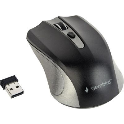 Мишка Gembird (MUSW-4B-04-GB) Black+Grey (MUSW-4B-04-GB)