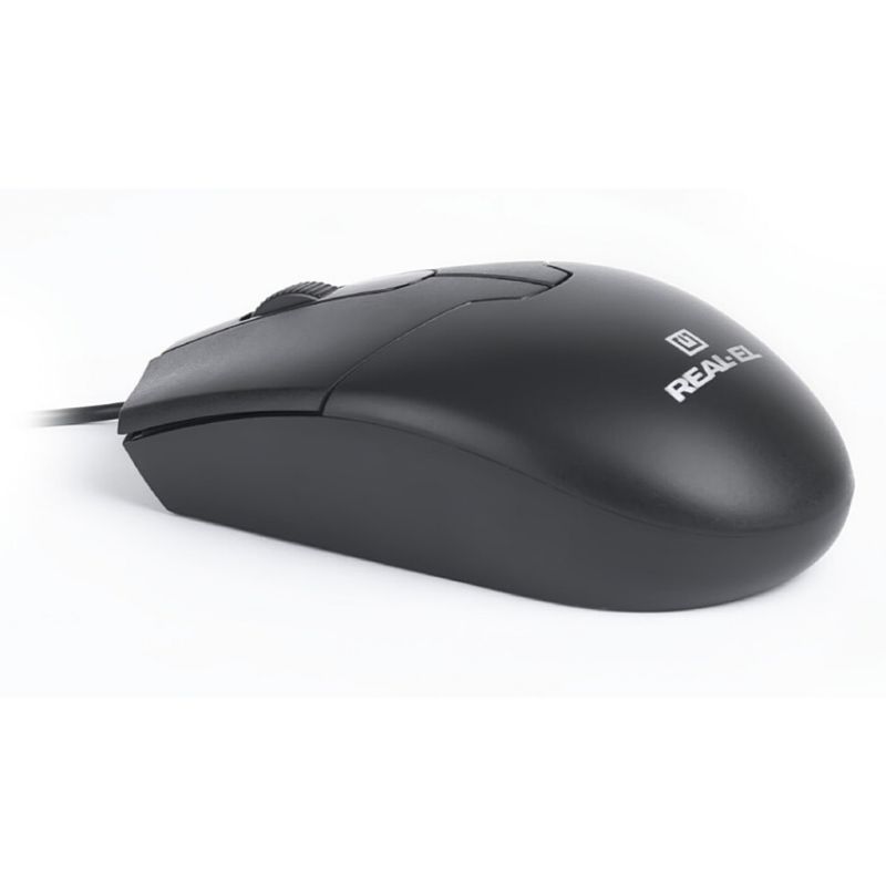 Мишка REAL-EL RM-208 USB Black (EL123200030)