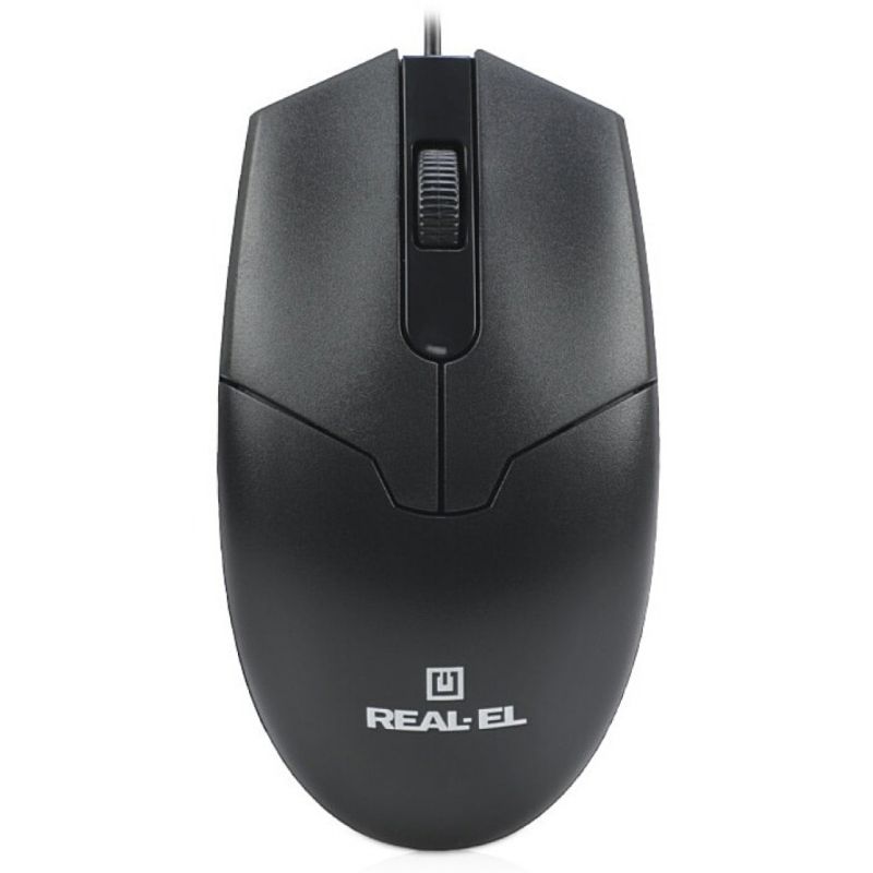 Мишка REAL-EL RM-208 USB Black (EL123200030)