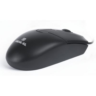 Мишка REAL-EL RM-208 USB Black (EL123200030)