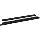 Патч-панель 19" 24xRJ-45 STP cat.5e, 0.5U, with cable organizer Kingda (KD-PP41-STP-C5e-24P-0.5U)