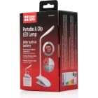 Настільна лампа ColorWay LED Flexible & Clip з вбудованим акумулятором 500mAh (CW-DL04FCB-W)