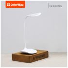 Настольная лампа ColorWay LED Portable & Flexible со встроенным аккумулятором 500mAh (CW-DL06FPB-W)