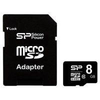 Карта пам\'яті Silicon Power 8GB microSD class 10 (SP008GBSTH010V10SP)