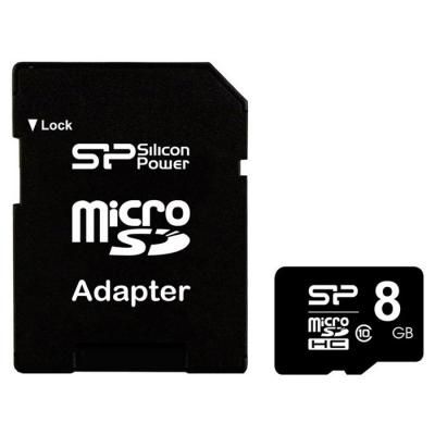 Карта пам\'яті Silicon Power 8GB microSD class 10 (SP008GBSTH010V10SP)