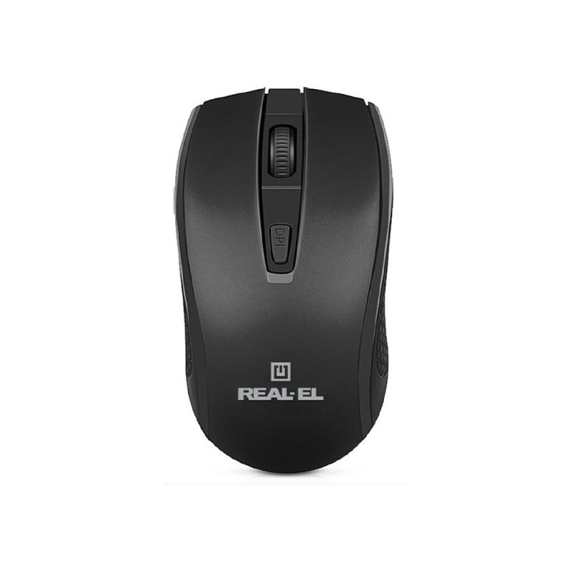 Мишка REAL-EL RM-308 Wireless Black (EL123200033)