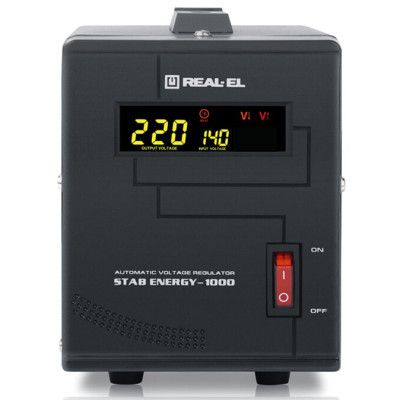 Стабилизатор напряжения REAL-EL STAB ENERGY-1000 (EL122400012)