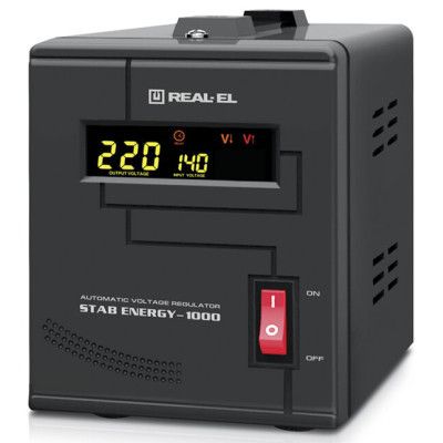 Стабилизатор напряжения REAL-EL STAB ENERGY-1000 (EL122400012)