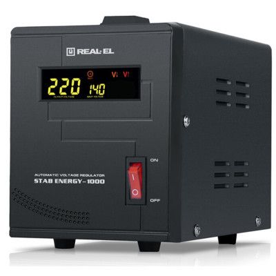 Стабілізатор напруги REAL-EL STAB ENERGY-1000 (EL122400012)