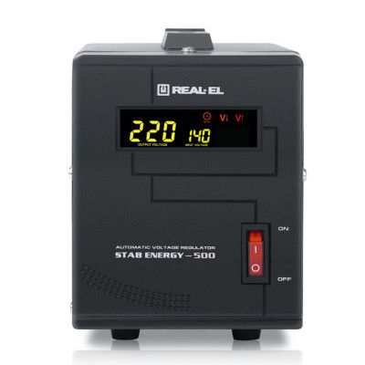 Стабилизатор напряжения REAL-EL STAB ENERGY-500 (EL122400011)