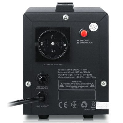 Стабілізатор напруги REAL-EL STAB ENERGY-500 (EL122400011)