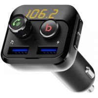 FM модулятор Grand-X MegaBass, Bluetooth V5.0 MicroSD, 2USB , MegaBass, han (98GRX)