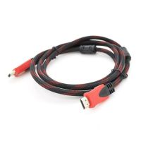 Кабель мультимедийный HDMI M to HDMI M 10.0m V1.4 black/red Merlion (YT-HDMI(M)/(M)NY/RD-10m)