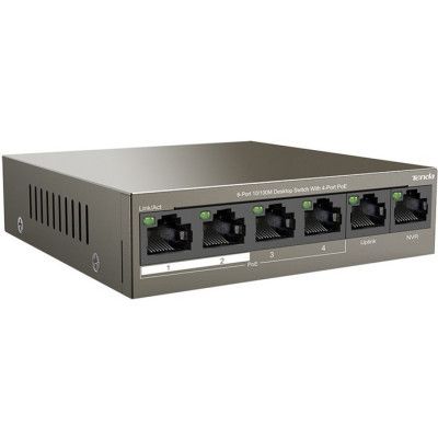 Комутатор мережевий Tenda (TEF1106P-4-63W)