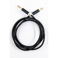 Кабель мультимедийный 3.5mm M to 3.5mm M 1.0m black Dengos (AUDIO-NTK-BLACK)