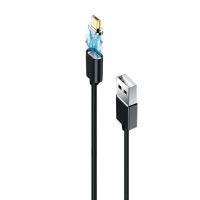 Дата кабель USB 2.0 AM to Micro 5P 1.0m Magnet Grand-X (MG-01M)