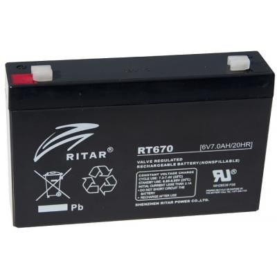 Батарея до ДБЖ Ritar (RT670), 6V-7.0Ah (RT670)