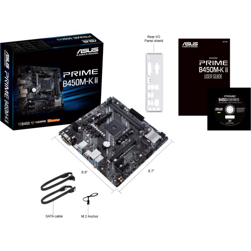 Материнська плата ASUS (PRIME B450M-K II)