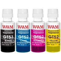 Чернила WWM HP GT52/53, 4х100г (B/C/M/Y) для Ink Tank 115/315/319 (GT53SET)