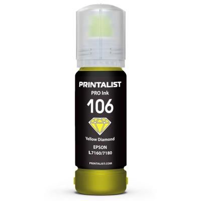 Чернила Printalist Epson 106 L7160/7180 70г Yellow (PL106Y)