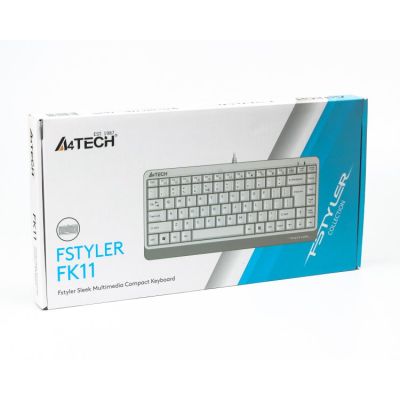 Клавиатура A4Tech FK11 Fstyler Compact Size USB White (4711421953245)