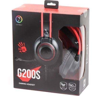Наушники A4Tech Bloody G200S Black+Red (4711421957373)