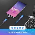 Дата кабель USB-C to USB-C 1.0m US261 3A Alum. Braid Gray\Black Ugreen (50150)