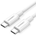 Дата кабель USB-C to USB-C 1.0m US264 ABS Shell White Ugreen (60518)