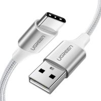 Дата кабель USB 2.0 AM to USB-C 1.0m aluminum braid US288 white Ugreen (60131)