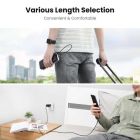 Дата кабель USB 2.0 AM to Micro 5P 2.0m US290 Aluminum Braid Black Ugreen (60148)